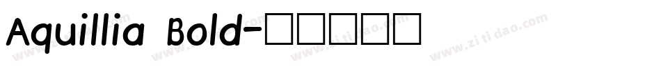Aquillia Bold字体转换